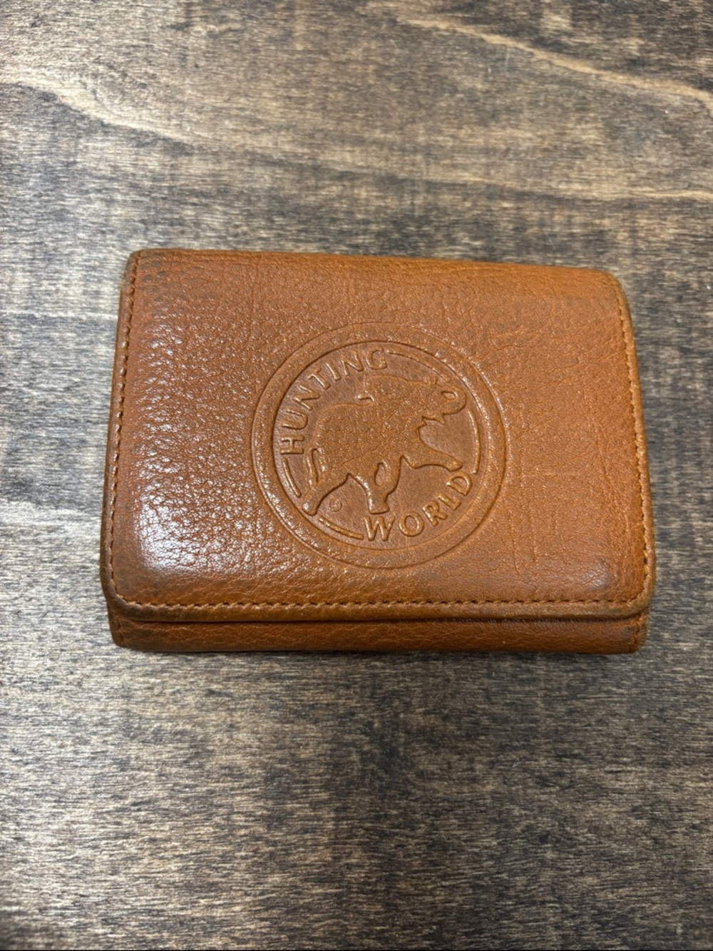Hunting World Brown Leather Wallet